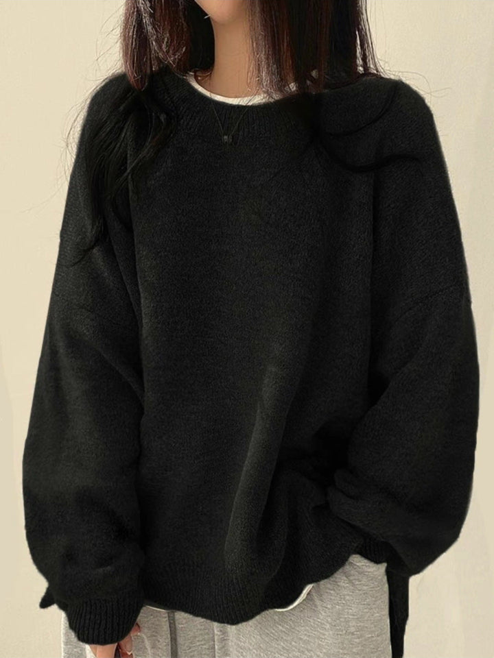 Women's Smart Knit Jumper with Crew Neck