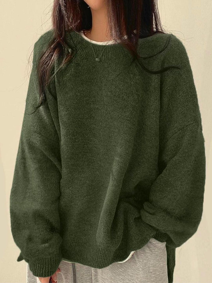 Women's Smart Knit Jumper with Crew Neck