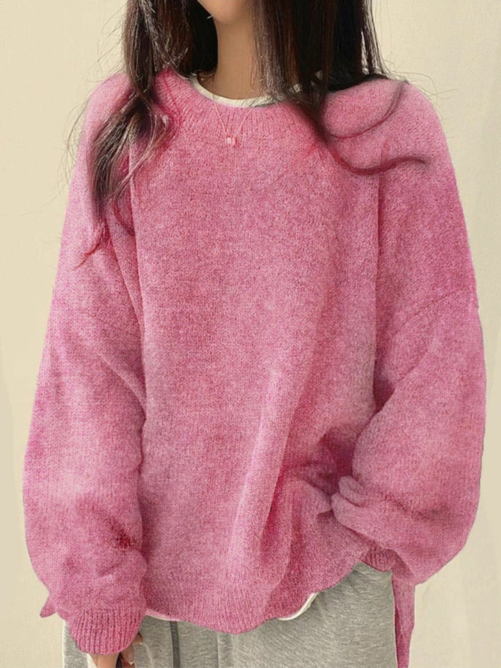 Women's Smart Knit Jumper with Crew Neck
