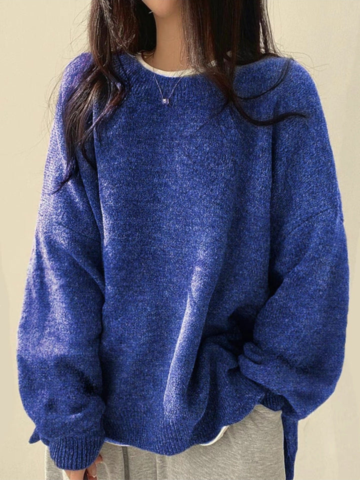 Women's Smart Knit Jumper with Crew Neck