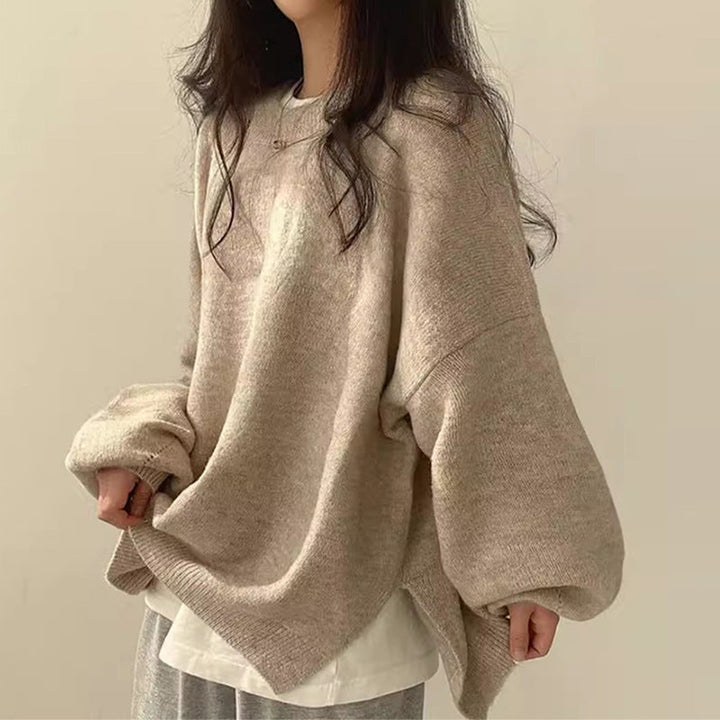 Women's Smart Knit Jumper with Crew Neck