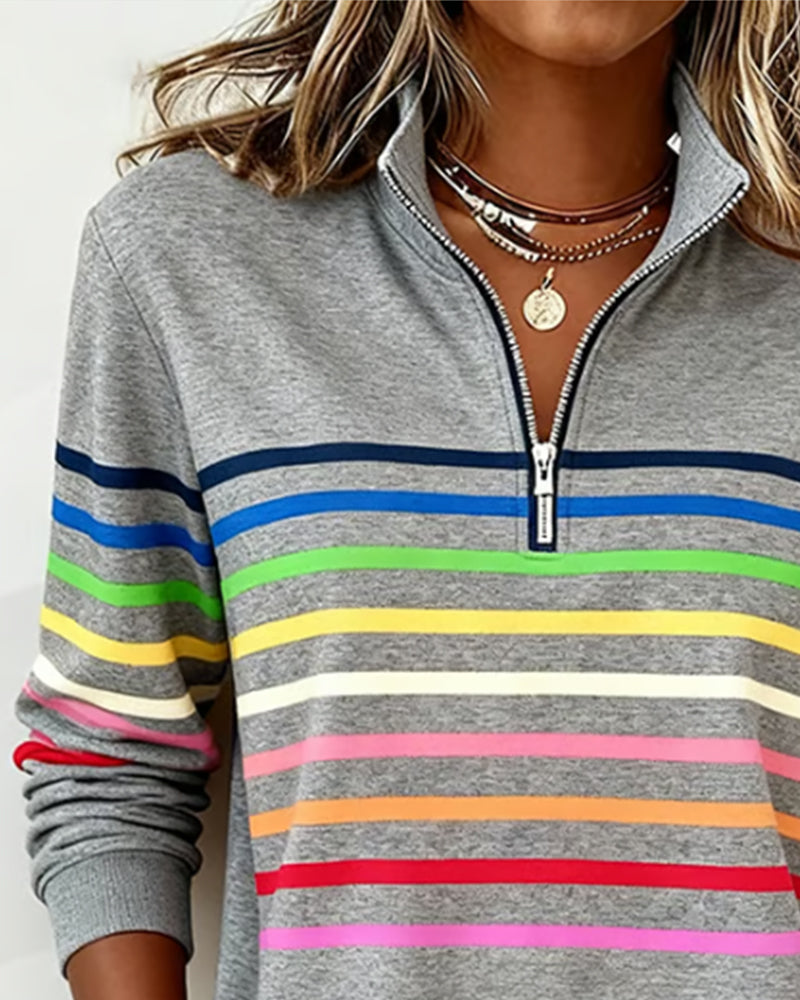 Women's Stylish Knit Quarter Zip Jumper