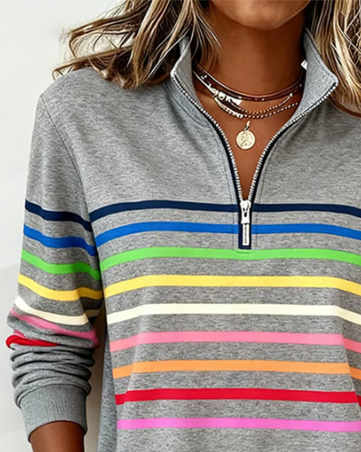 Women's Stylish Knit Quarter Zip Jumper