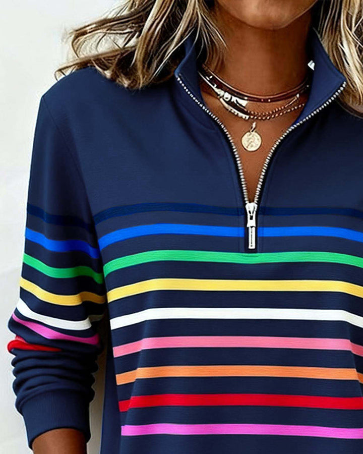 Women's Stylish Knit Quarter Zip Jumper