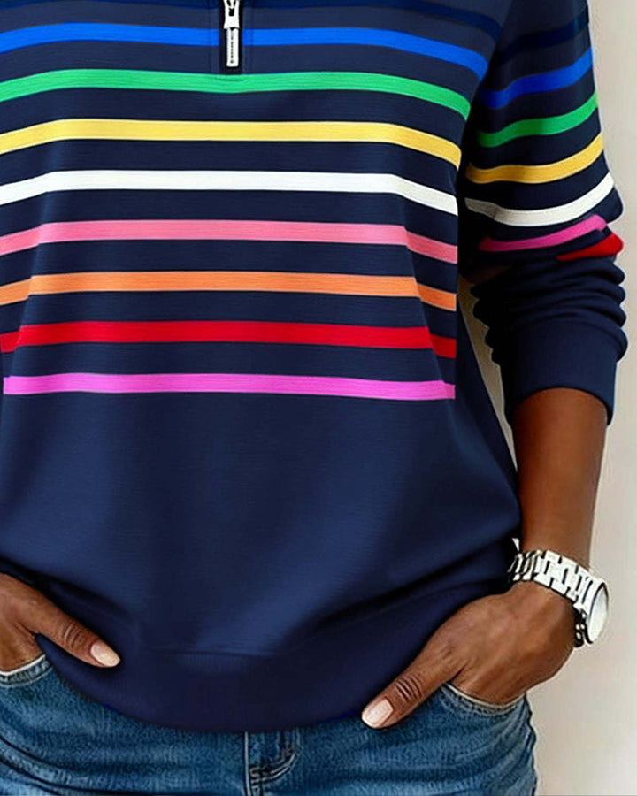 Women's Stylish Knit Quarter Zip Jumper