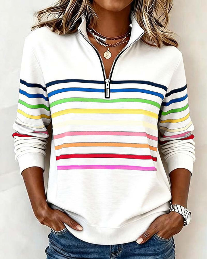 Women's Stylish Knit Quarter Zip Jumper