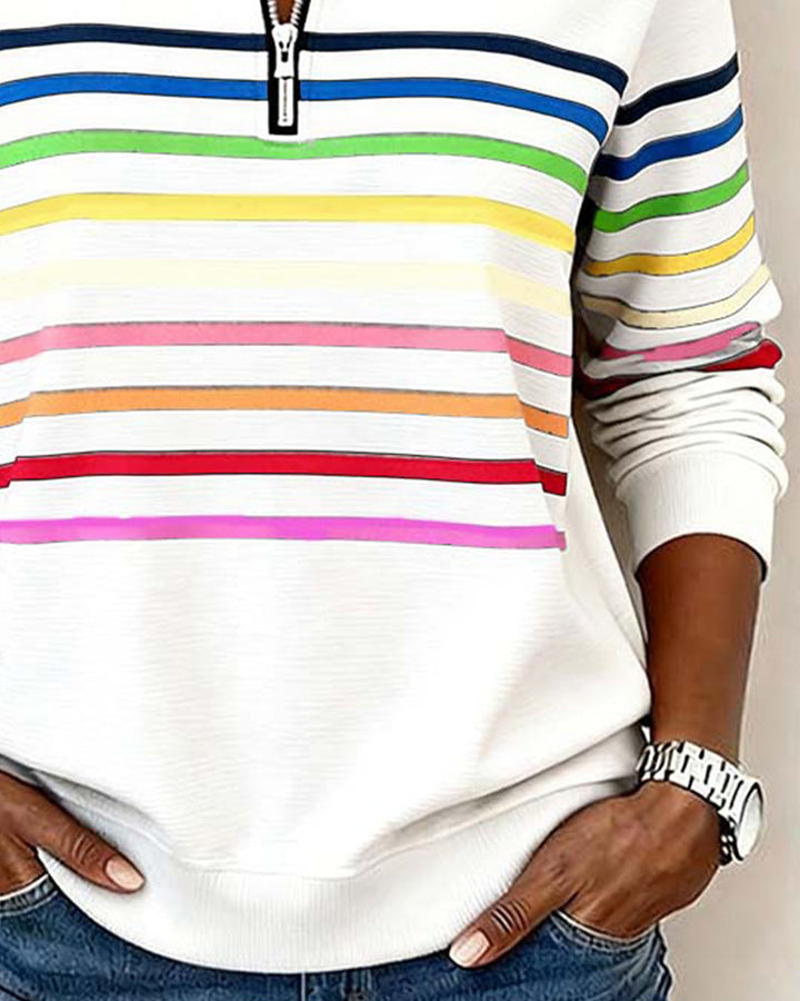 Women's Stylish Knit Quarter Zip Jumper