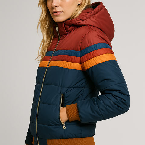 Women's Stylish Hooded Quilted Puffer Jacket